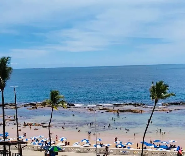 Belissimo Apartamento Vista Mar Deslumbrante Na Barra! Direto Na Praia E No Circuito Do Carnaval De Salvador.